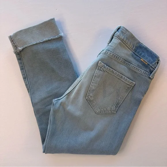 Mother Superior The Scrapper Cuff Ankle Fray Lonely Hearts Club Jeans Size 25 - Picture 9 of 16